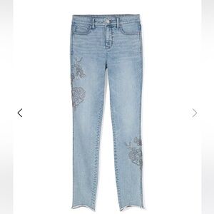 NWT High Rise Ball-chain Skinny Ankle Jeans